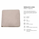 Sedalica luna 40x40 - cappuccino ( 025775 )