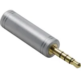 Klinken audio adapter [1x klinken utikač 3.5 mm - 1x klinken utičnica 3.5 mm] zlatne boje