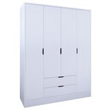 Hanah home duru 4 door 1600-017 matte white wardrobe | ePonuda.com