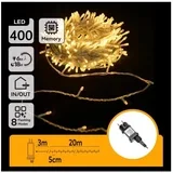 LED spoljni svetlosni lanac 400xLED/6W/230V, 20 m, IP44, topla bela