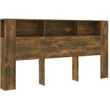  Uzglavlje s ormarićem boja dimljenog hrasta 200x18,5x104,5 cm | Eponuda.ba