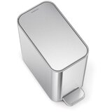 simplehuman Jeklen koš za smeti s pedalom v mat srebrni barvi 5 l – | Shoptok.si