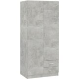 Furnova Garderobna omara betonsko siva 80x52x180 cm inženirski les, (21930382) | Shoptok.si