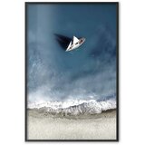  Plakat - Yacht on the Sea 21x30 Crni okvir | shoptok.hr