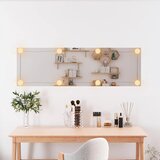  Zidno ogledalo s LED svjetlima 30 x 100 cm stakleno pravokutno | Shoptok.si