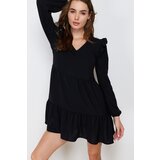 Trendyol Black Petite Pleated Dress | shoptok.hr