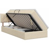  Krevet s madracem i skladištem Krem 100 x 200 cm Baršun | shoptok.hr