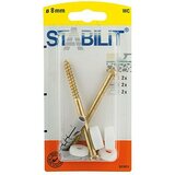 STABILIT WC pritrditev (Premer zidnega vložka: 8 mm, Dolžina zidnega vložka: 40 mm, 2 kos) | Shoptok.si