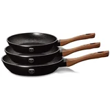 Berlinger Haus set 3 granitnih ponev ebony palisander BH-1727, (21237690)