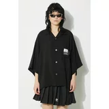 Undercover Košulja za žene, boja: crna, relaxed, s klasičnim ovratnikom, UC1D1401.2