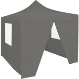 vidaXL Zložljivi pop-up šotor za zabave 4 stranice 3x3 m antracit Cene