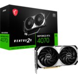MSI Video Card Nvidia GeForce RTX 4070 VENTUS 2X E 12G OC (12GB GDDR6X/192bit, PCI Express Gen 4, 3xDP, 1xHDMI, 1x 8-pin, Recommended PSU 650W) | Eponuda.ba