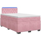  Krevet s box springom, madracem i LED-om Ružičasta 120 x 190 cm | shoptok.hr