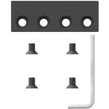  Komplet opreme za drsna vrata 427 cm jeklo črne barve, (22046861) | Shoptok.si