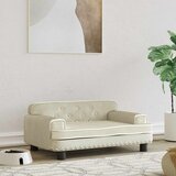  Krevet za pse krem 70 x 45 x 30 cm baršunasti | shoptok.hr