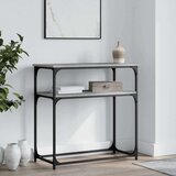 vidaXL Konzolna mizica siva sonoma 75x35,5x75 cm inženirski les | Shoptok.si