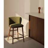 Kave Home Temno zelen oblazinjen barski stol (višina sedeža 75 cm) Ciselia – | Shoptok.si