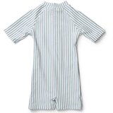 Liewood dječji kombinezon za kupanje s rukavima max seersucker sea blue | shoptok.hr