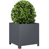  Vrtne sadilice 2 kom antracit 40x40x40 cm čelične | shoptok.hr