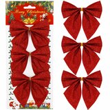  Set Božićnih mašni 11 × 11 cm - 3 komada, crvene | shoptok.hr