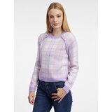 Orsay Light Purple Women's Check Sweater - Women Cene