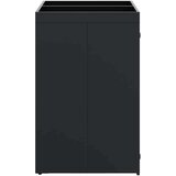  Skladištenje kanti za 2 kante Crna 136 x 77 5 x 121 5 cm | shoptok.hr