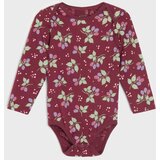 Sinsay Pamučni bodiji dugih rukava s cvjetnim motivom 3 pack | shoptok.hr