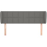  Uzglavlje s ušima tamnosivo 147x23x78/88 cm od tkanine | shoptok.hr
