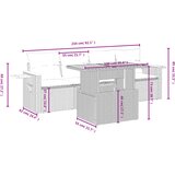  5-dijelni vrtni set sofa s jastucima bež od poliratana | shoptok.hr