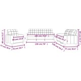  3-dijelni set sofa s jastucima boja cappuccina od umjetne kože | shoptok.hr