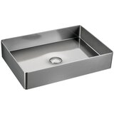 Sapho Umivaonik od nehrđajućeg čelika u srebrnoj boji 50x35 cm Aurum – Cijene