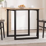 vidaXL Blagovaonski stol O-oblika 80x80x75 cm od borovine i željeza Cijene