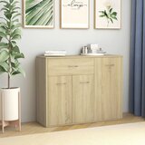 vidaXL Komoda sonoma hrast 88x30x70 cm iverna plošča, (20622430) | Shoptok.si