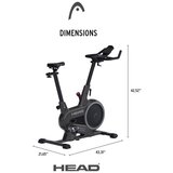 Head sobni bicikl, LED zaslon, kompatibilan Kinomap, Zwift, 32 razine, crni | shoptok.hr