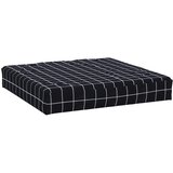  Jastuk za palete crni karirani 60 x 60 x 8 cm od tkanine Oxford | shoptok.hr