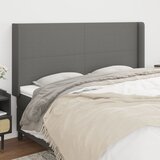 vidaXL Vzglavje z ušesi temno siv 183x16x118/128 cm blago Cene