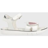 Primigi Otroški usnjeni sandali bela barva | Shoptok.si