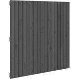  Zidno uzglavlje sivo 108x3x110 cm od masivne borovine | shoptok.hr