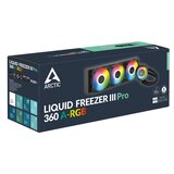 Arctic tečni zamrzivač sa vodenim hlađenjem III Pro 360, 3x120mm ARGB, 3000RPM, crni | Eponuda.ba