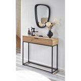 MID.YOU KONZOLNA MIZICA, črna, barve hrasta | Shoptok.si
