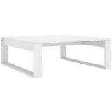 Maison Chic Klubska mizica - kavna mizica - Nizka mizica bela 100x100x35 cm iverna plošča, (21755438) Cene