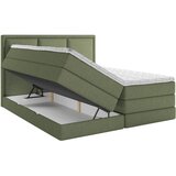 MID.YOU POSTELJA BOXSPRING 180 cm x 200 cm , tekstil zelena | Shoptok.si