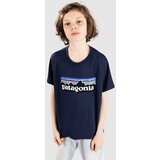 Patagonia P-6 Logo Kids T-shirt new navy Cene