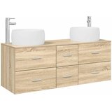  Set namještaja za kupaonicu 3 kom. Hrast sonoma Smeđa 49,5 x 44,5 x 66 cm | Shoptok.si