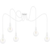  Luster na sajli MIROS 5xE27/60W/230V pauk bela | Eponuda.com