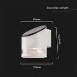  LED solarna zidna lampa LED/1W/3,7V 3000K IP54 1200 mAh bela | Eponuda.com