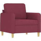  Fotelja s tabureom crvena boja vina 60 cm od tkanine | shoptok.hr