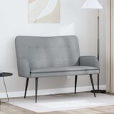 SOFA za dvije osobe Svijetlo siva 115 x 61 x 87 cm tkanina Cijene