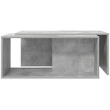  Set stolića za kavu 2 pcs Betonski sivi Konstruirano drvo | shoptok.hr