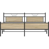  Metalni okvir kreveta bez madraca boja hrasta sonome 193x201 cm | Eponuda.ba